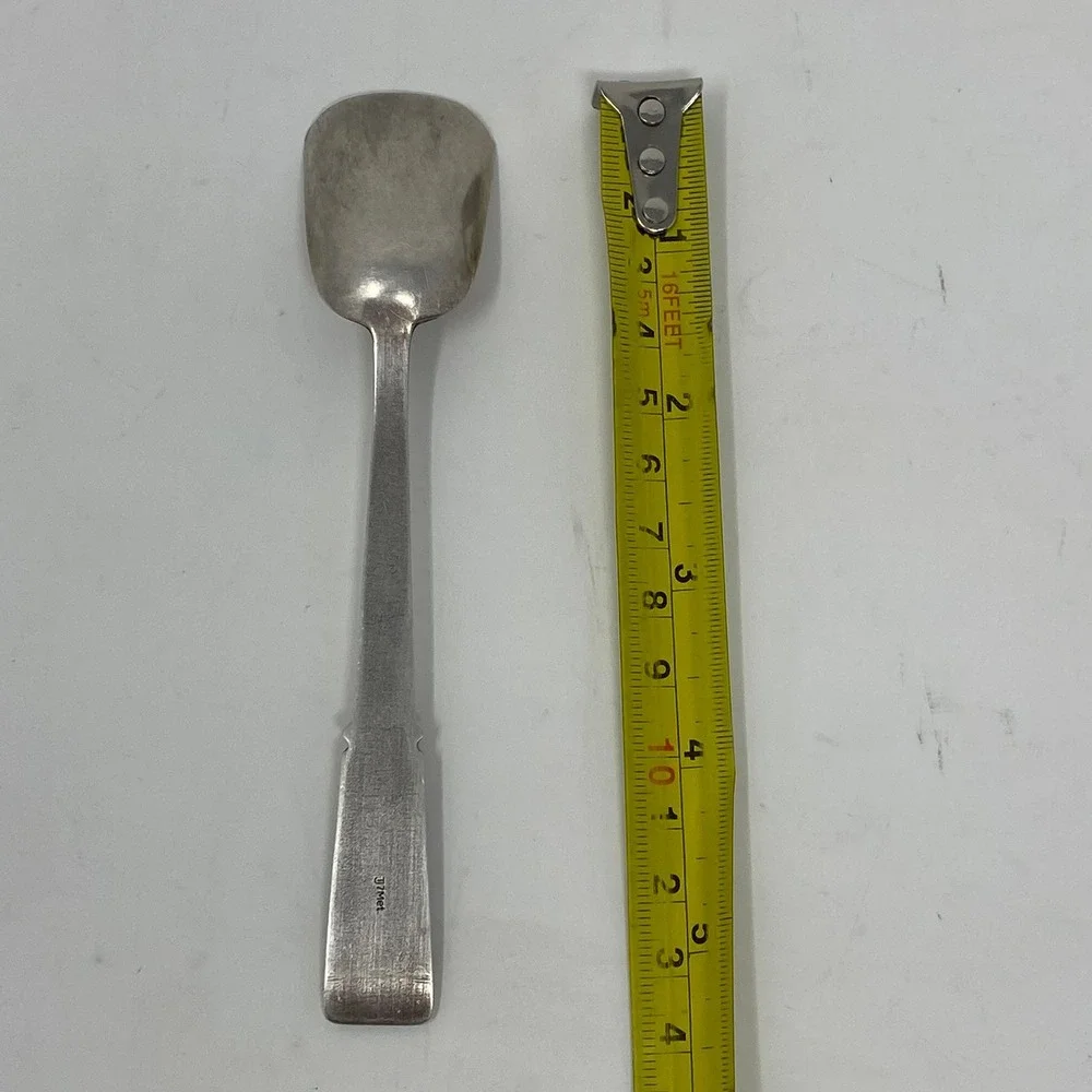 Vtg 1967 Soviet USSR Tallinna Juveelitehas Melchior Silver Plated Sugar Spoon